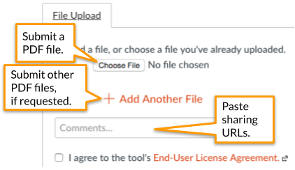 Upload the second file using the Add Another File link.