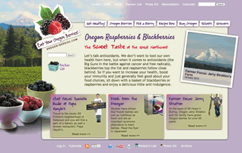 Oregon Raspberry and Blackberry Commission's Oregon Berries web site