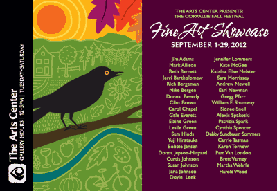 2012 Fall Festival Showcase postcard