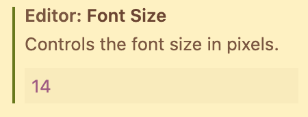 VS Code Font increase or reduce the code view's size