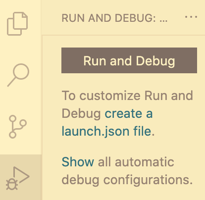 VS Code Run and Debug