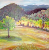 painting of the meadow