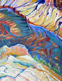 © Pam Van Londen 2007 Grand Canyon 1 acrylic on gallery-edged canvas on 18 x 24 x 1.5 canvas