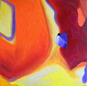 © Pam Van Londen 2009, Pumpkin 6, oil on canvasboard, 8x8x1 