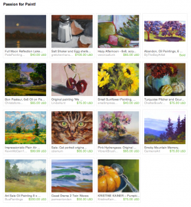 Passion for Paint Etsy Treasury includes art by Pam Van Londen