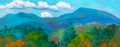 Mary's Peak 11 Diptych Commissioned